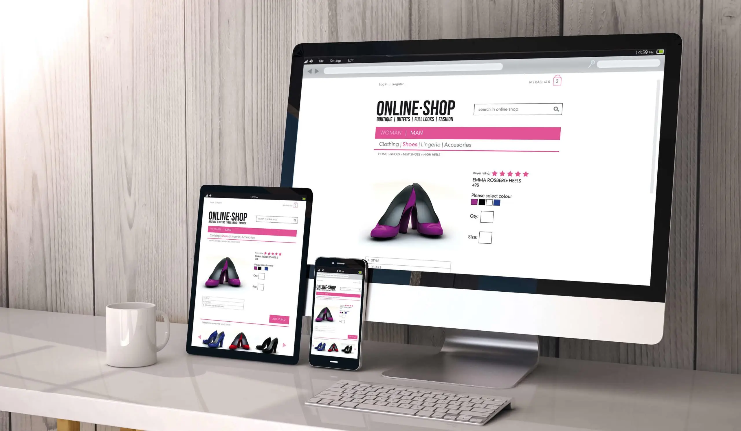 Site e-commerce clé en main