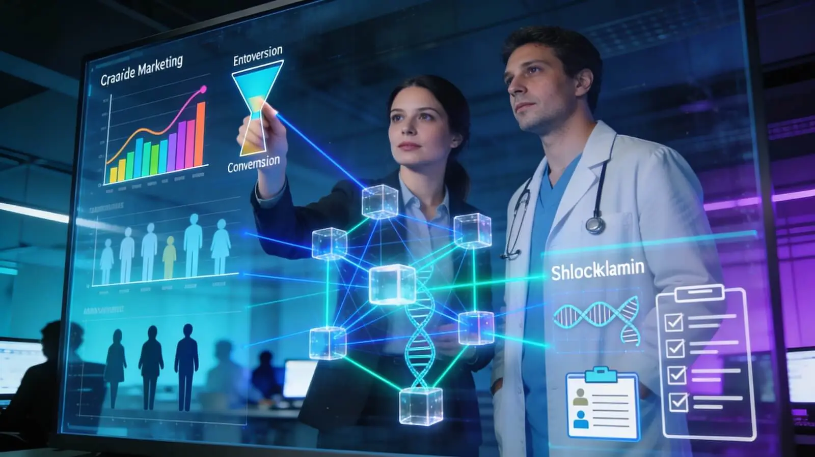 blockchain marketing santé