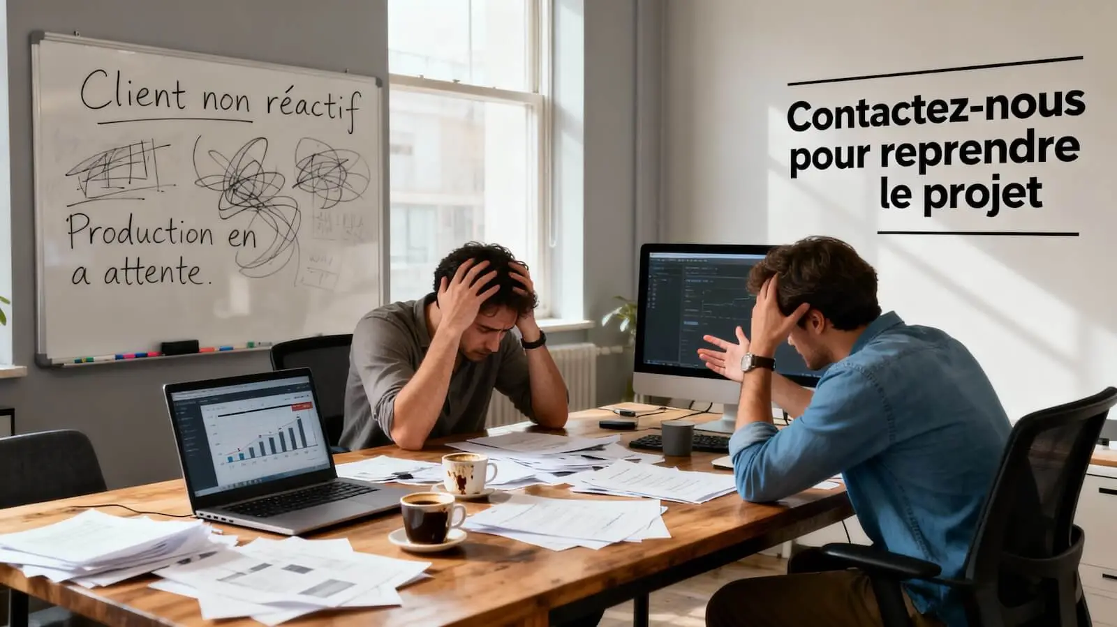 client non réactif, comment une agence peut réagir