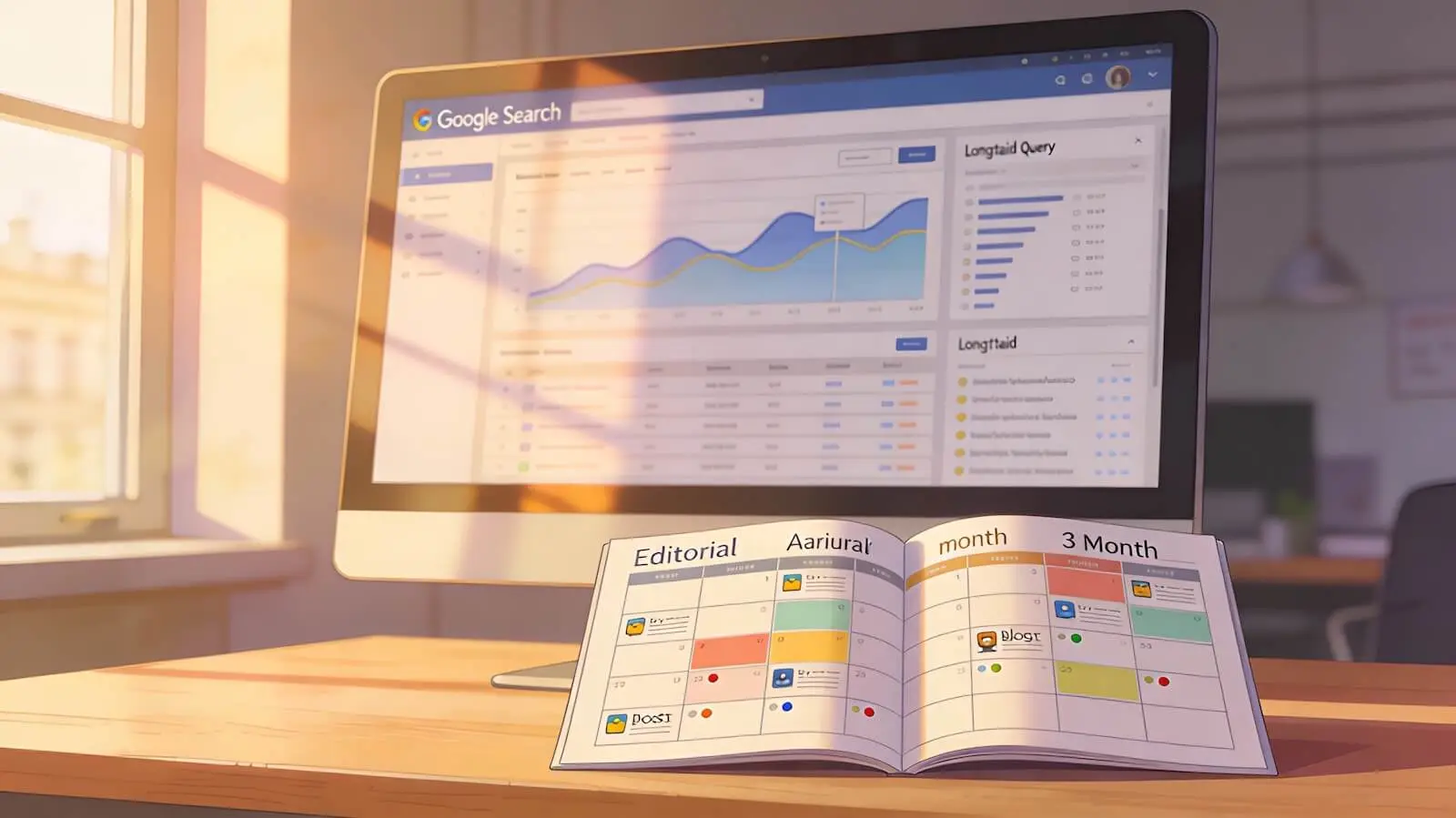 requetes longue traîne Google Search Console