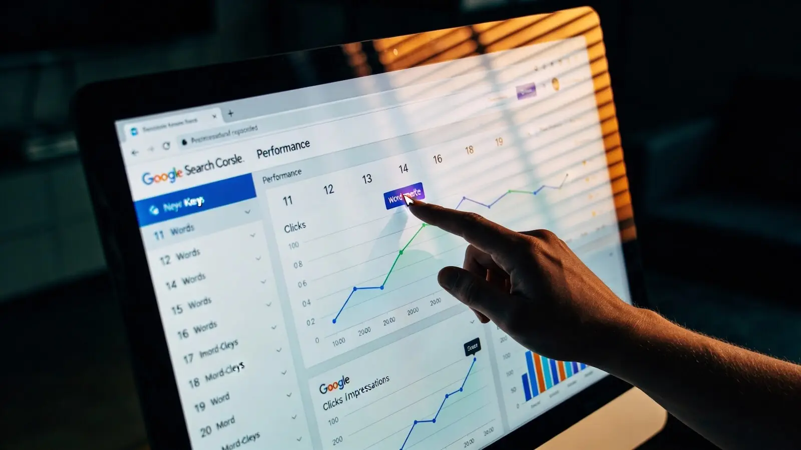mots-clés 2eme page Google Search Console