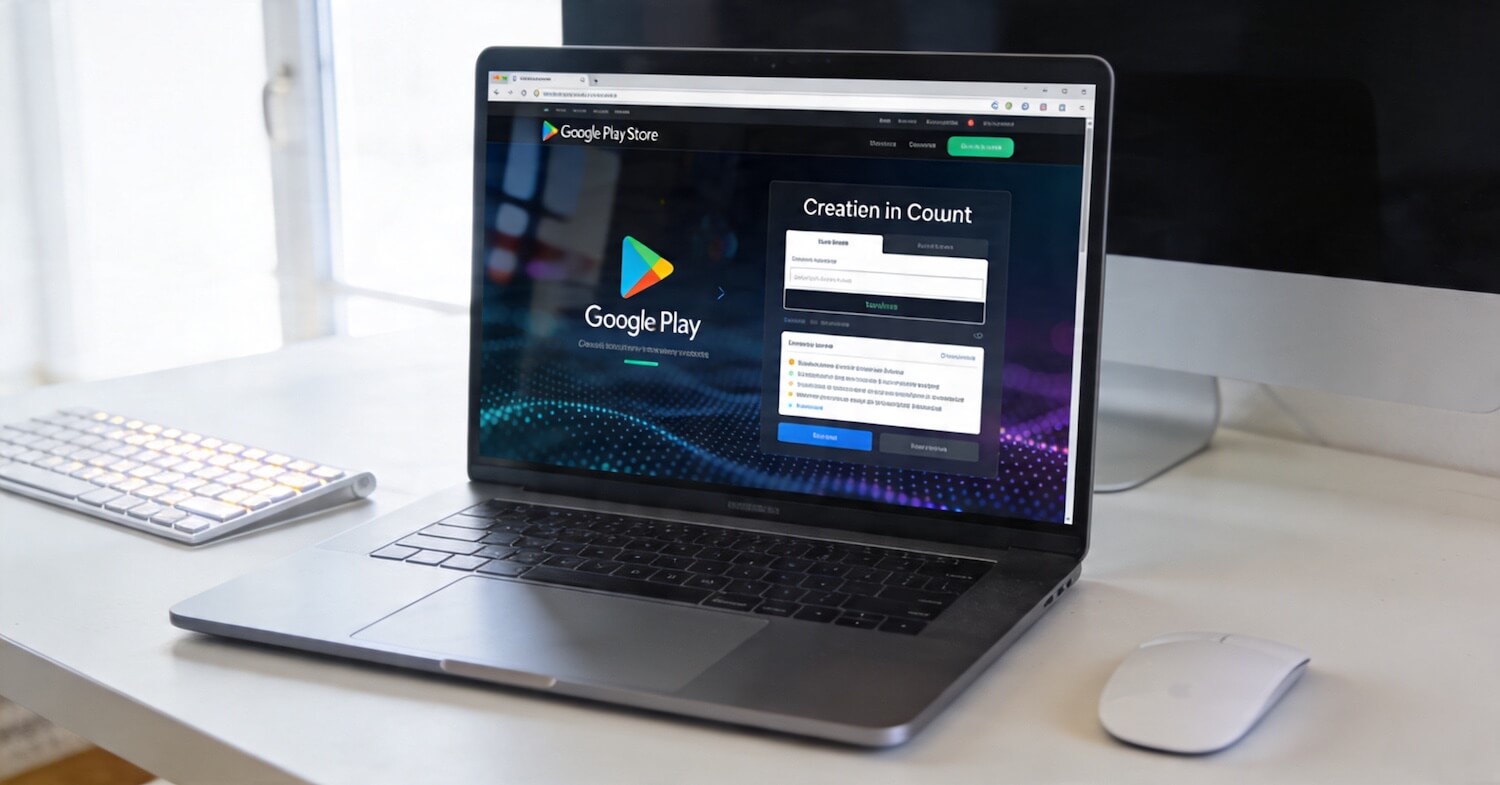 créer compte Google Play Store