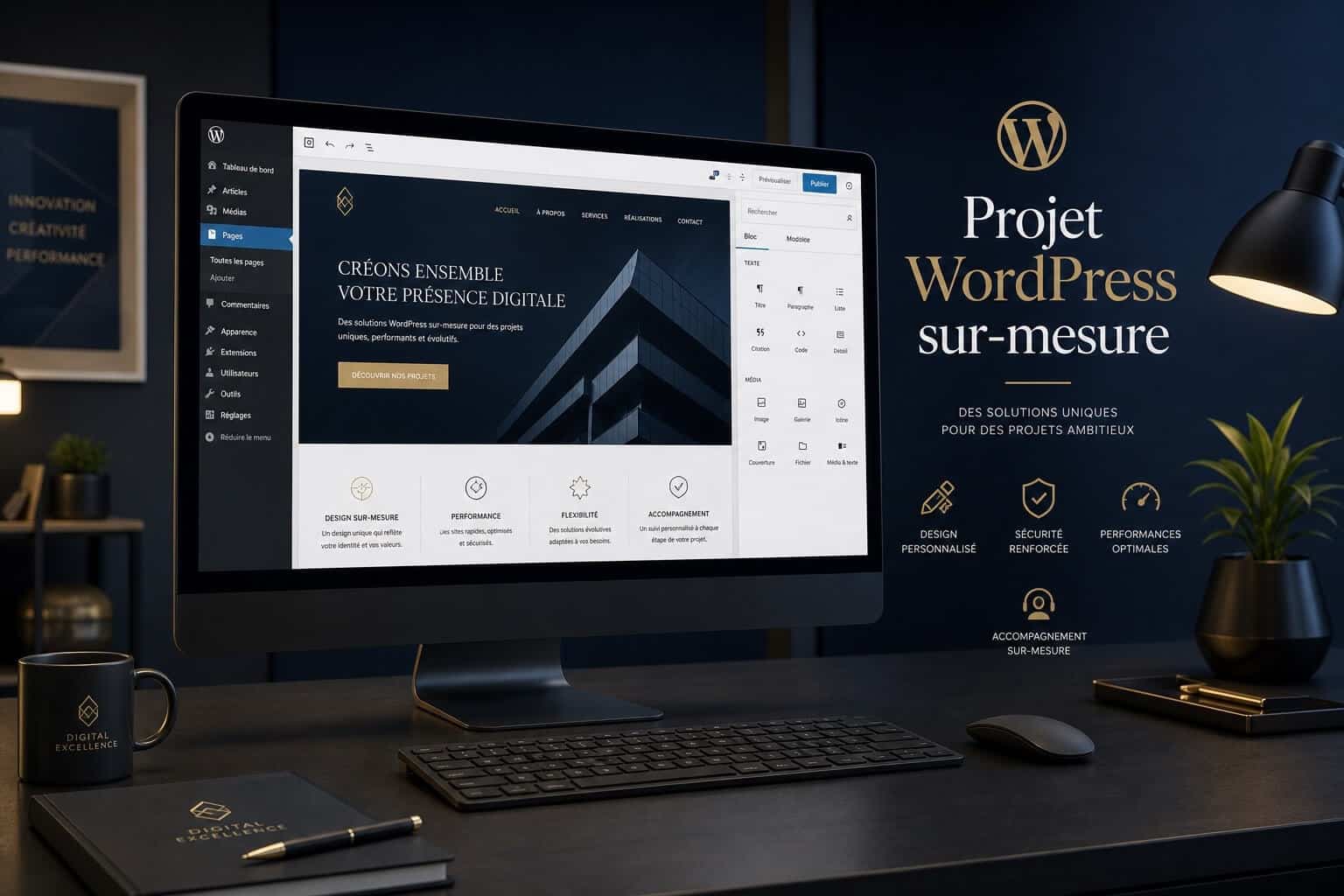 Projet WordPress sur‑mesure